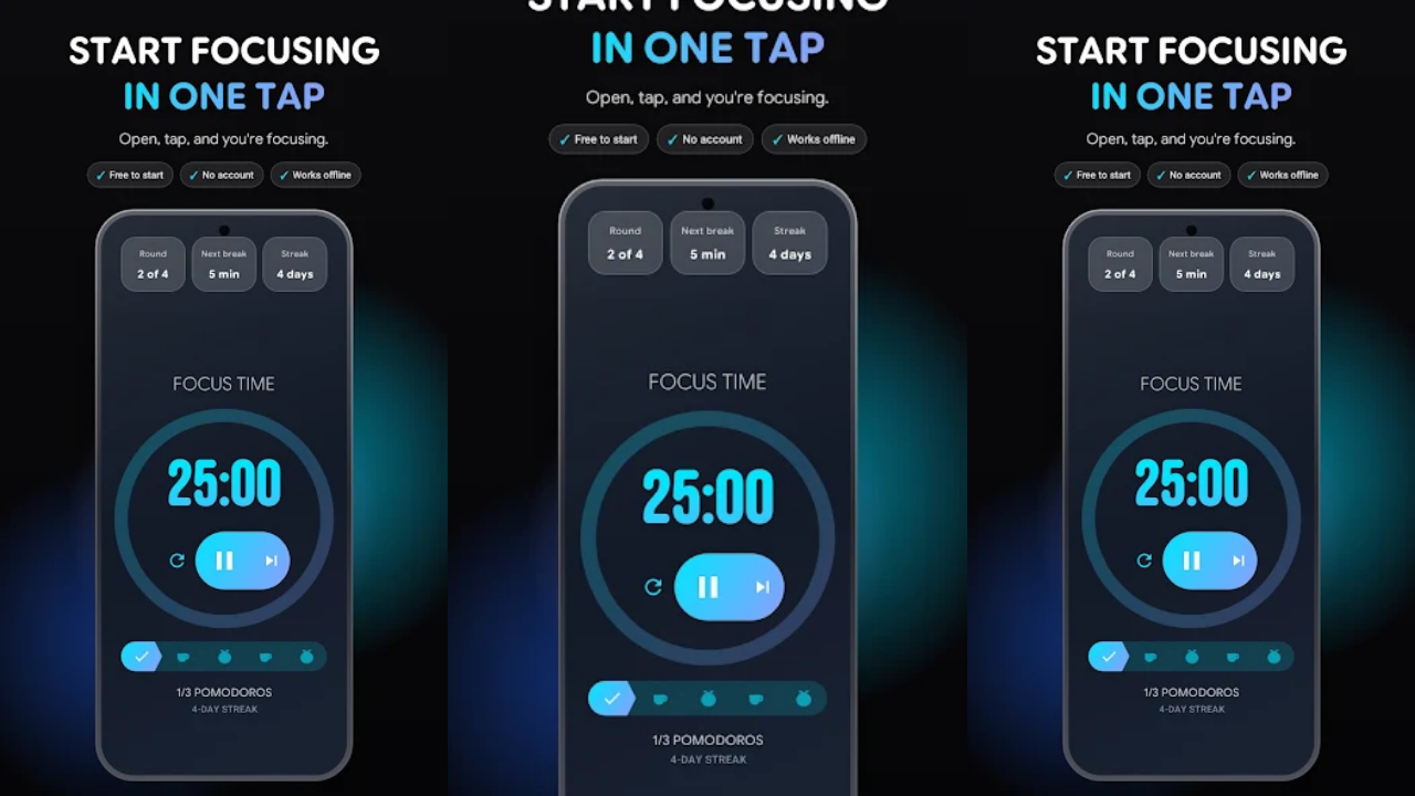 Pomodoro Timer: Focus & Study screenshot 1