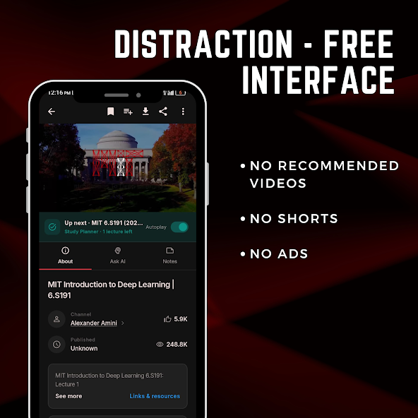 StudyTube: No distractions screenshot 3