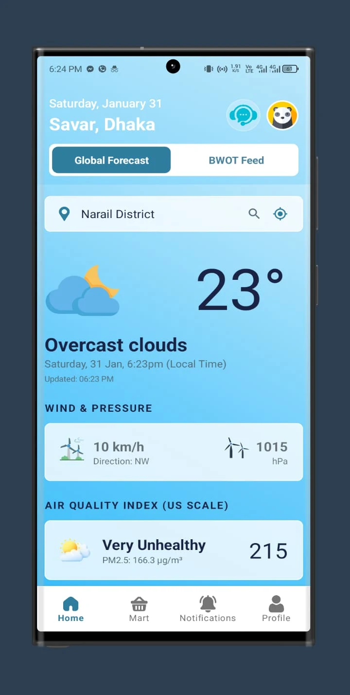 BWOT Weather Forecast & Radar screenshot 1