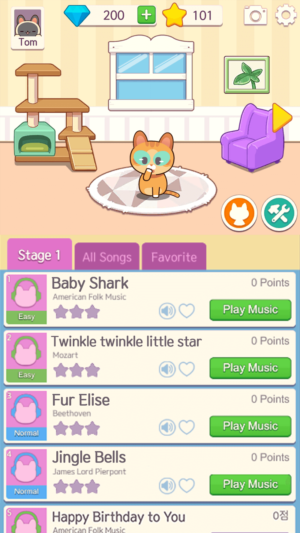 Piano Cat Tiles Screenshot 6