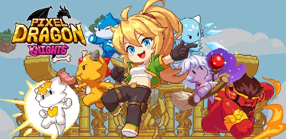Pixel Dragon Knights: Idle RPG screenshot 1