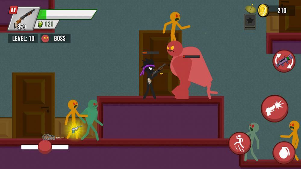 Stickman vs Zombies screenshot 4