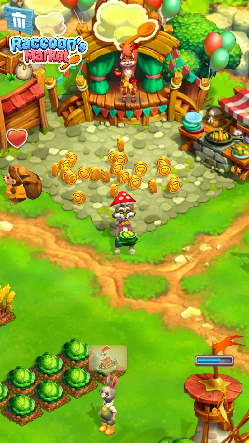 Raccoon Market: Forest Feast screenshot 2
