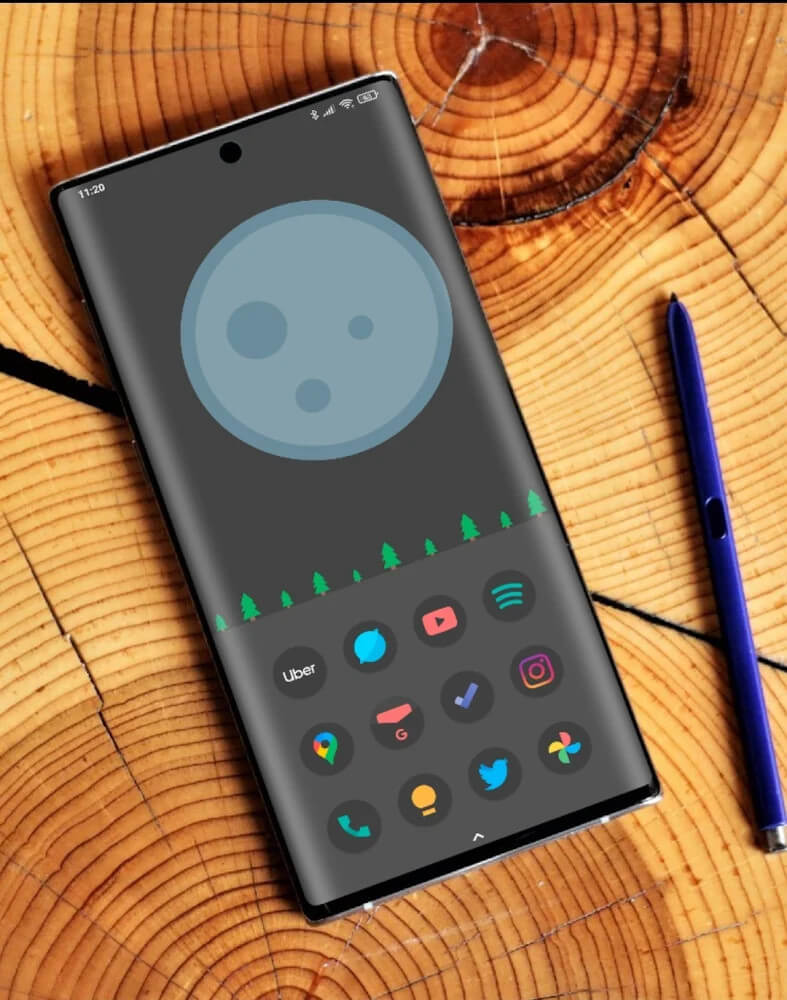 Black Pie - Icon Pack screenshot 2