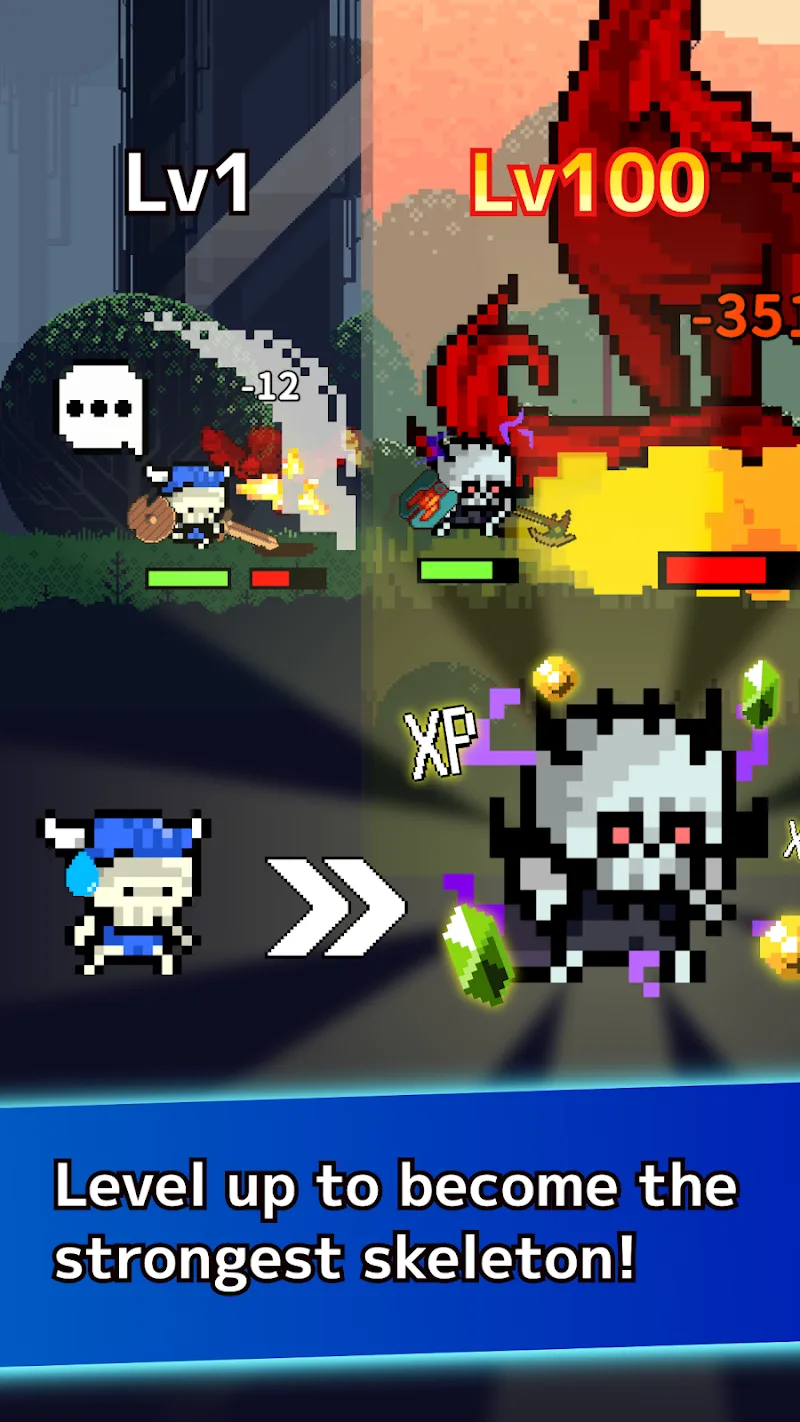 Idle Skeleton - Pixel RPG screenshot 4