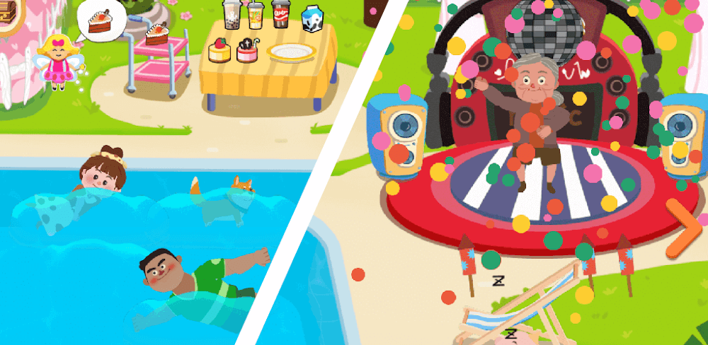 Screenshot of My Mini Town, showing gameplay
