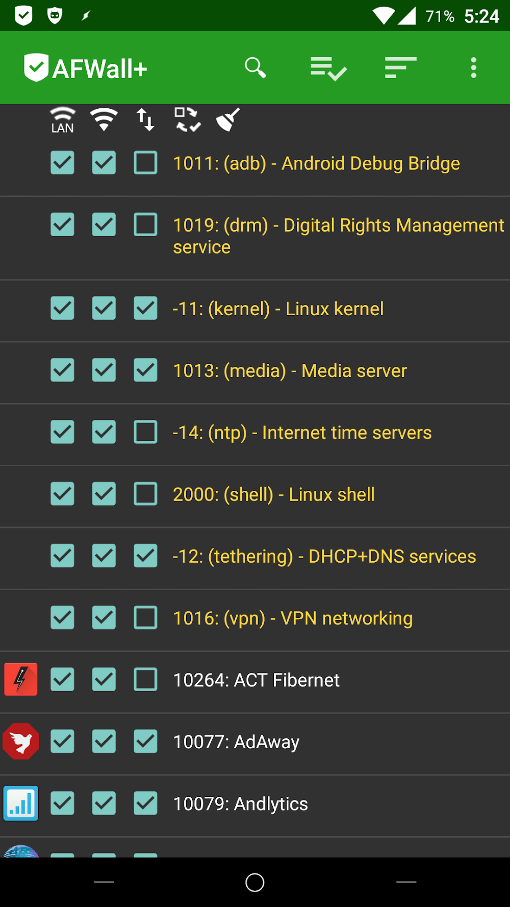 AFWall+ screenshot 2