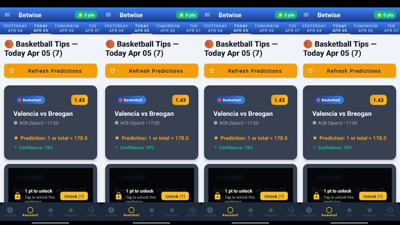 BetWise - Sports Predictions screenshot 1
