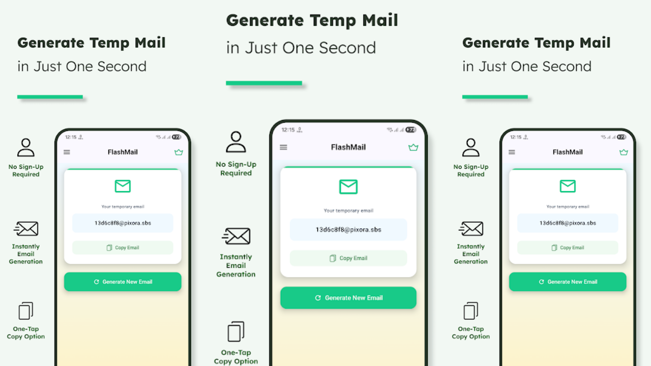 Flash Mail - Temporary Email screenshot 1