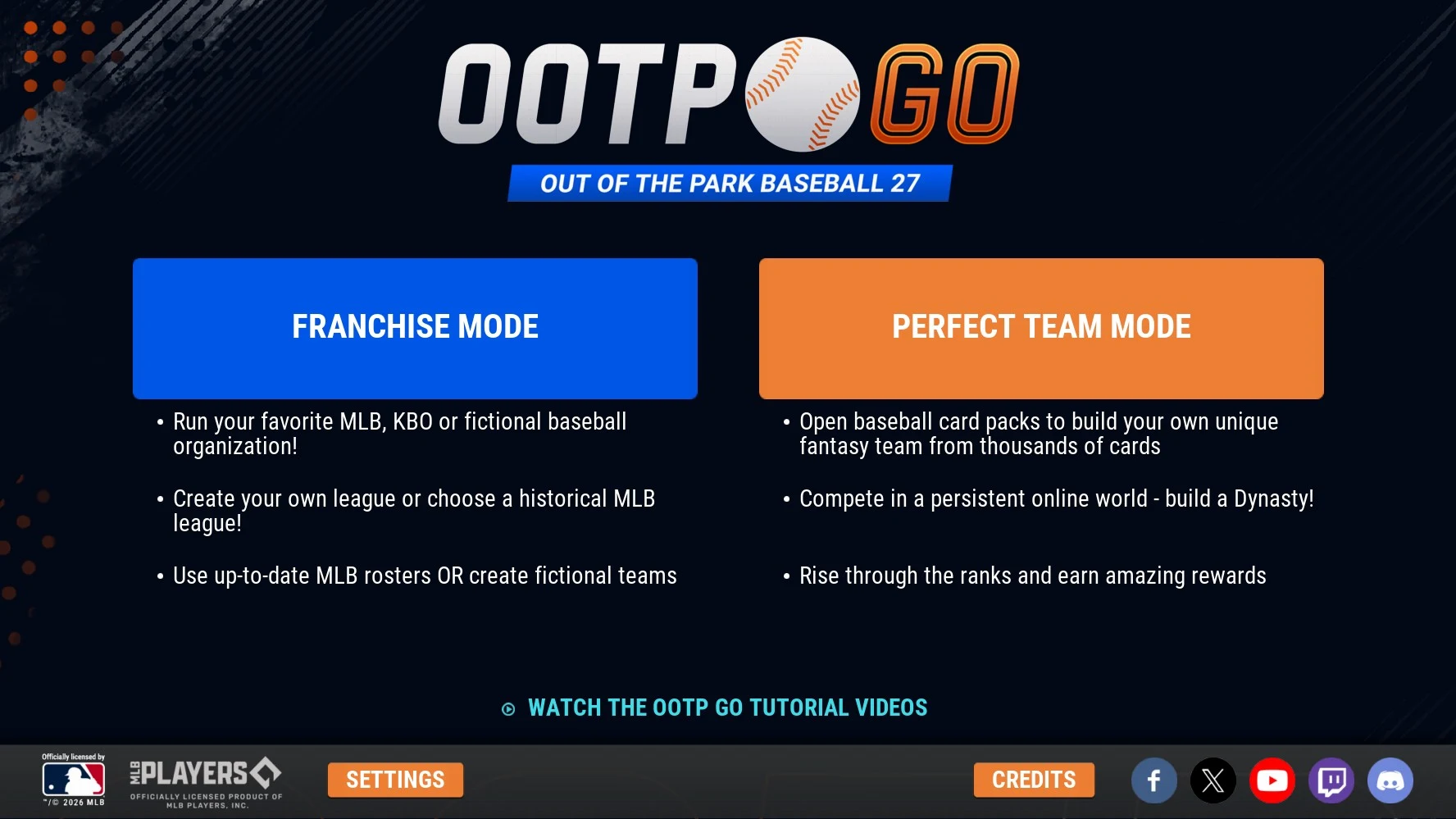 OOTP Baseball 27 Go! screenshot 1