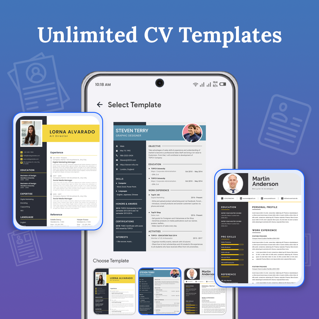 Resume Builder: CV Maker PDF screenshot 1