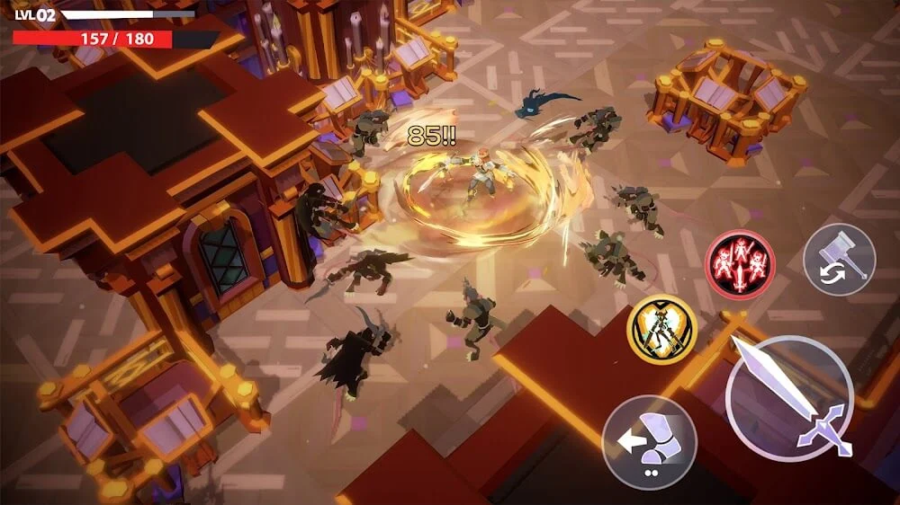 Mighty Quest Rogue Palace gameplay screenshot 2