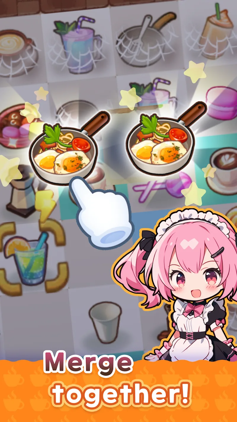 Merge Maid Cafe screenshot 4