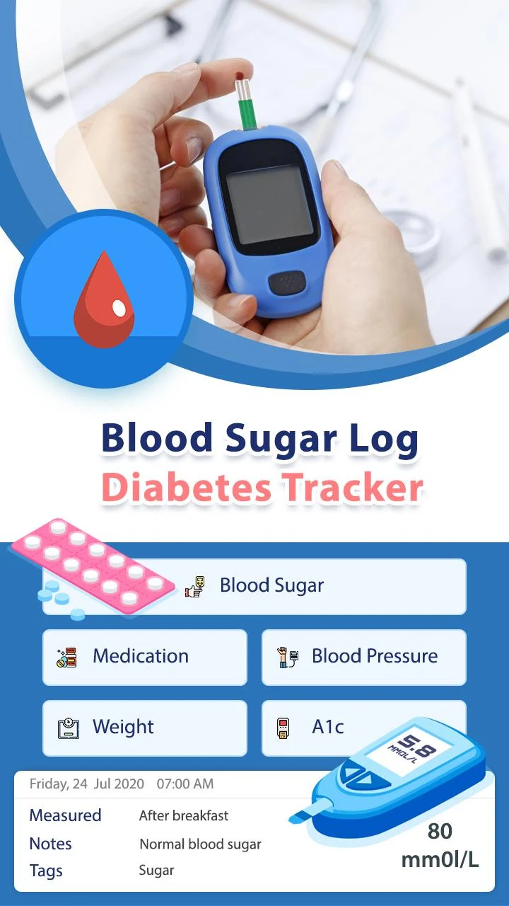 Glucose Blood Sugar Logs Screenshot 1