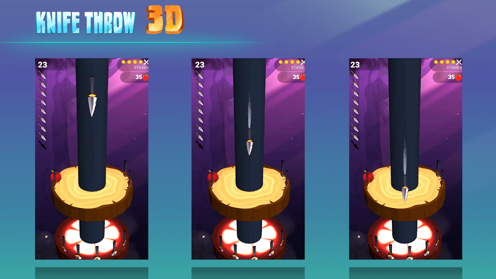 Knife Throw 3D gameplay screenshot 3
