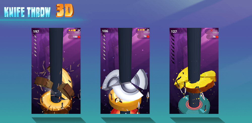 Knife Throw 3D gameplay screenshot 1
