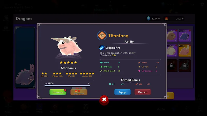 Little Dragon Heroes: Idle RPG screenshot 4