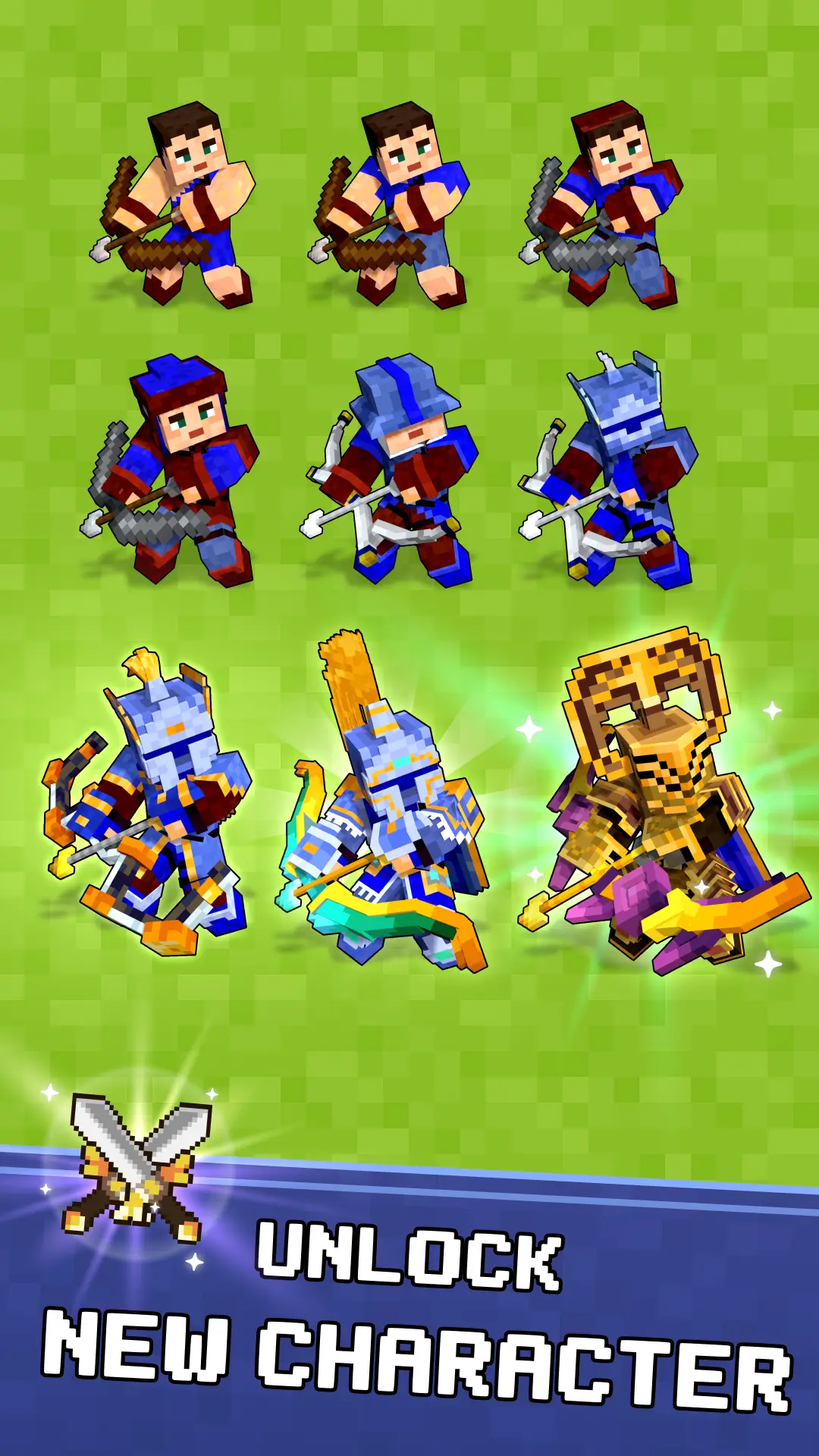 War Merge: Craft Archers screenshot 1