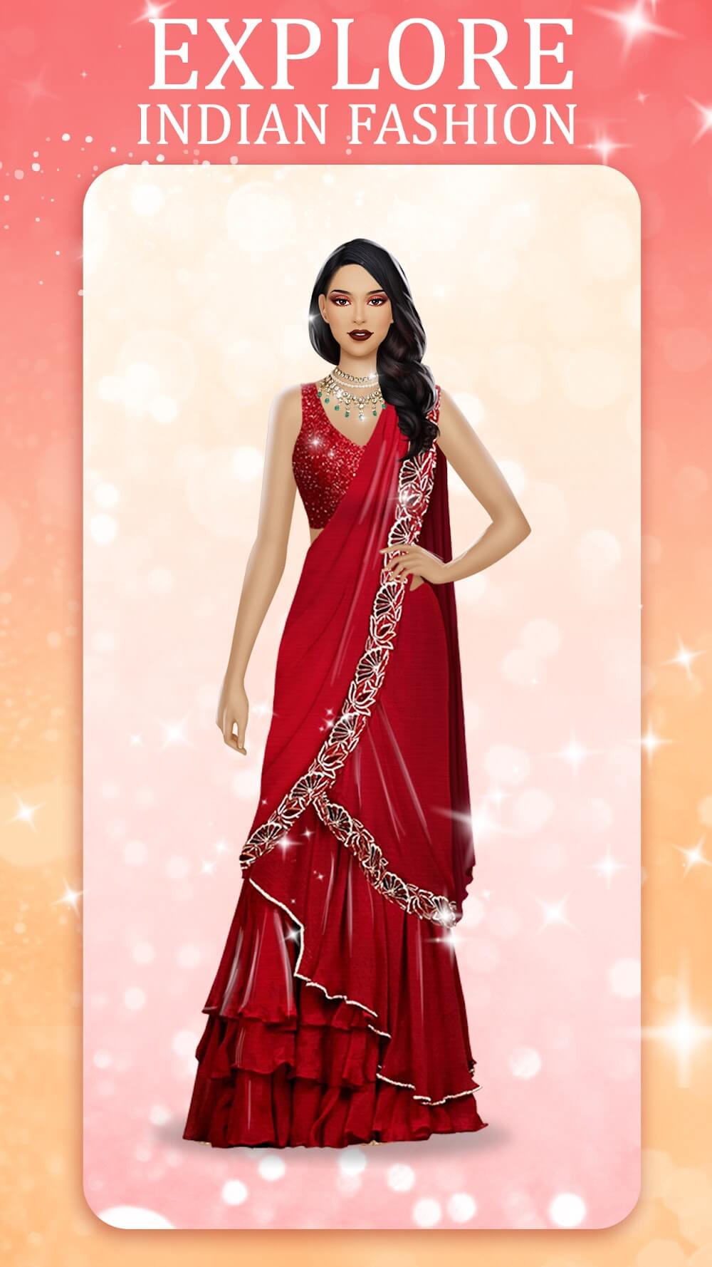 Indian Fashion Dressup Stylist gameplay screenshot 4