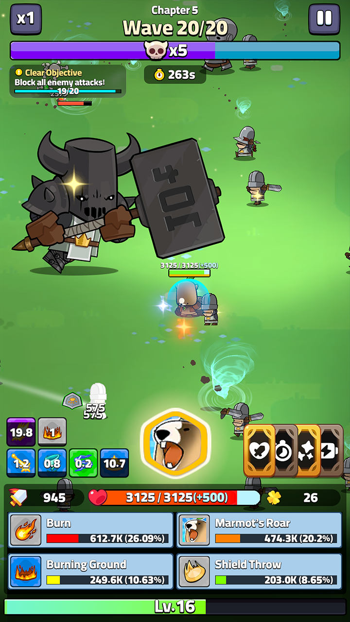 Marmot Survivor : Roguelike screenshot 4