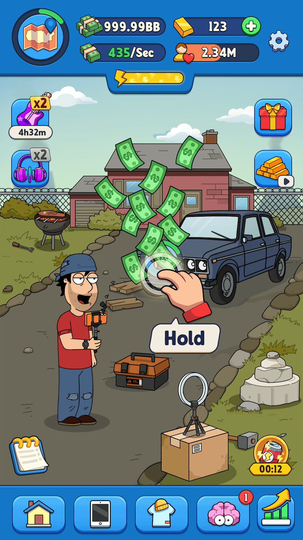 Idle Vlogger - Rich Me! screenshot 5