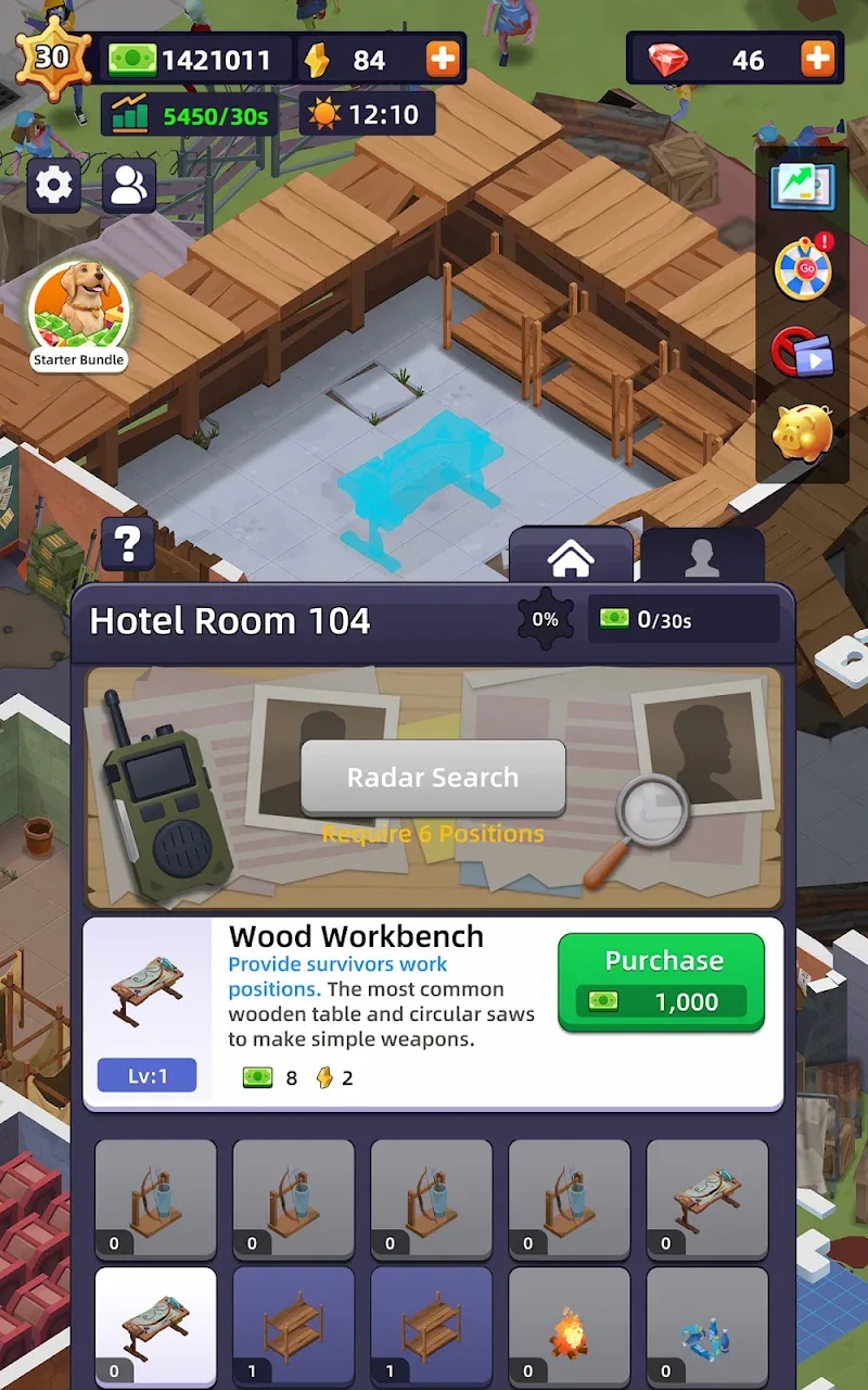 Idle Survivor Fortress Tycoon screenshot 4