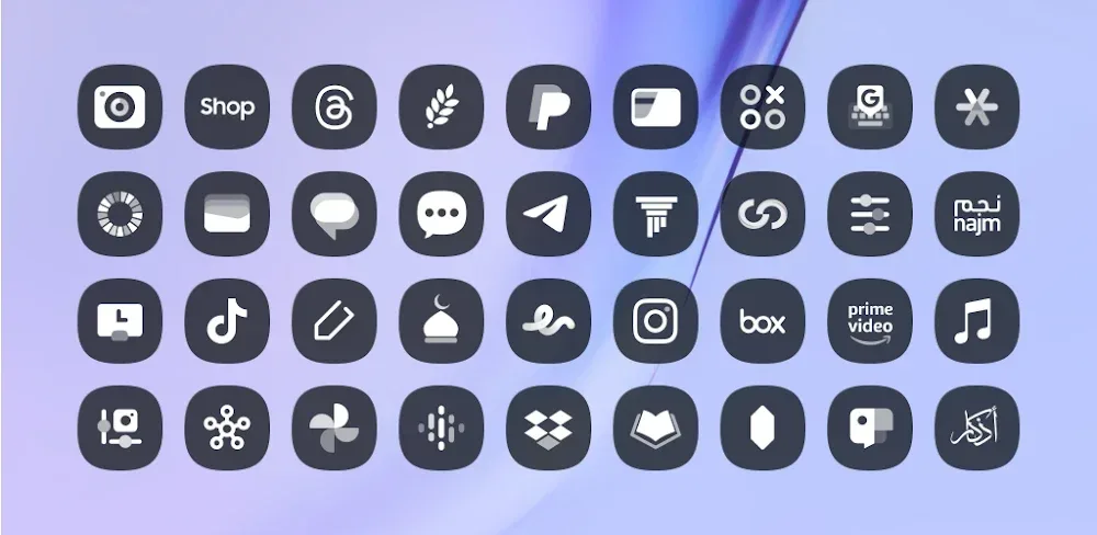 Glassify Dark Icon Pack screenshot 1