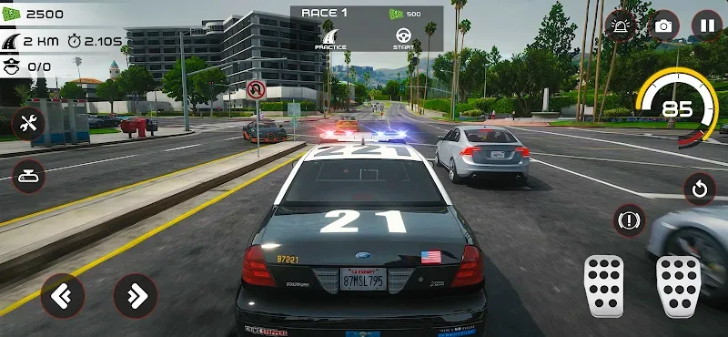 Highway Police Chase Car Games screenshot 2