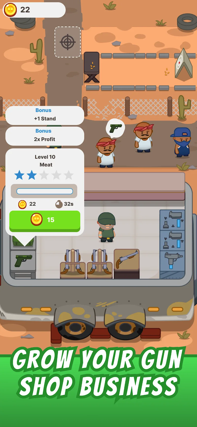 Idle Gun Shop gameplay preview 3