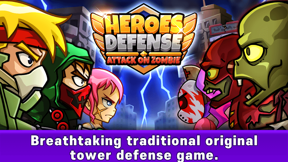 Heroes Defense: Attack Zombie screenshot 3