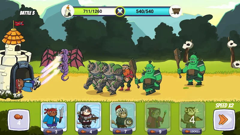 Idle Cat Castle: Tower Defense screenshot 4
