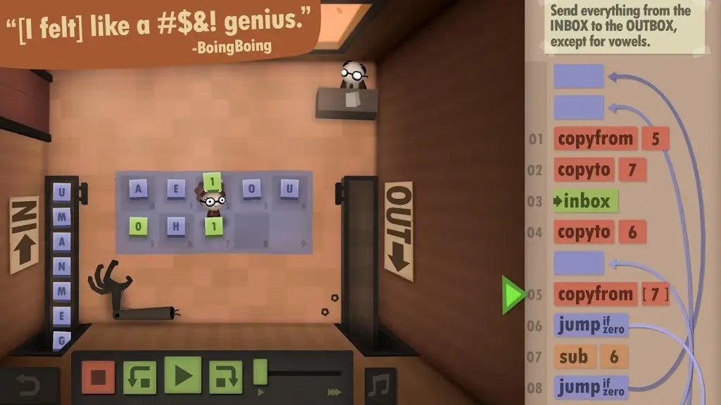 Human Resource Machine screenshot 2