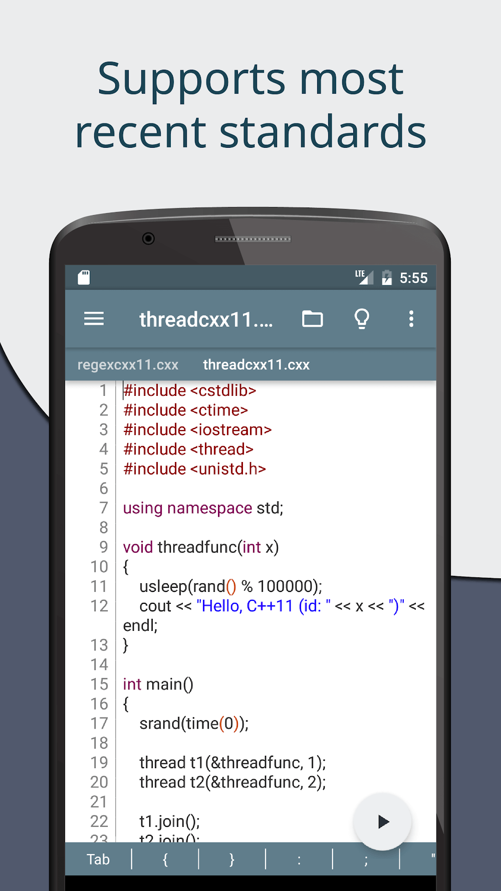 Cxxdroid screenshot 3