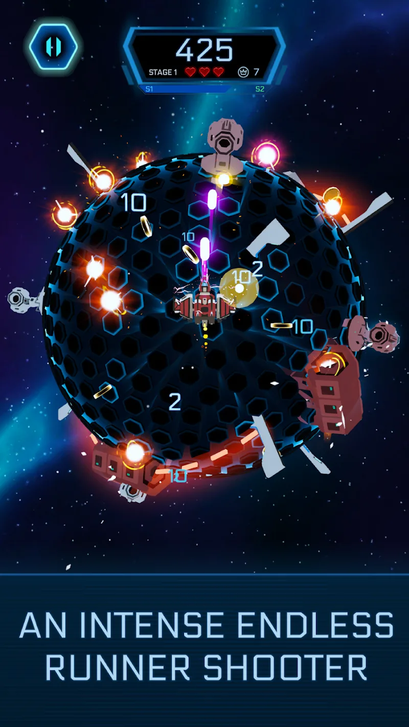 Galaxy Swirl: Hexa Endless Run screenshot 2