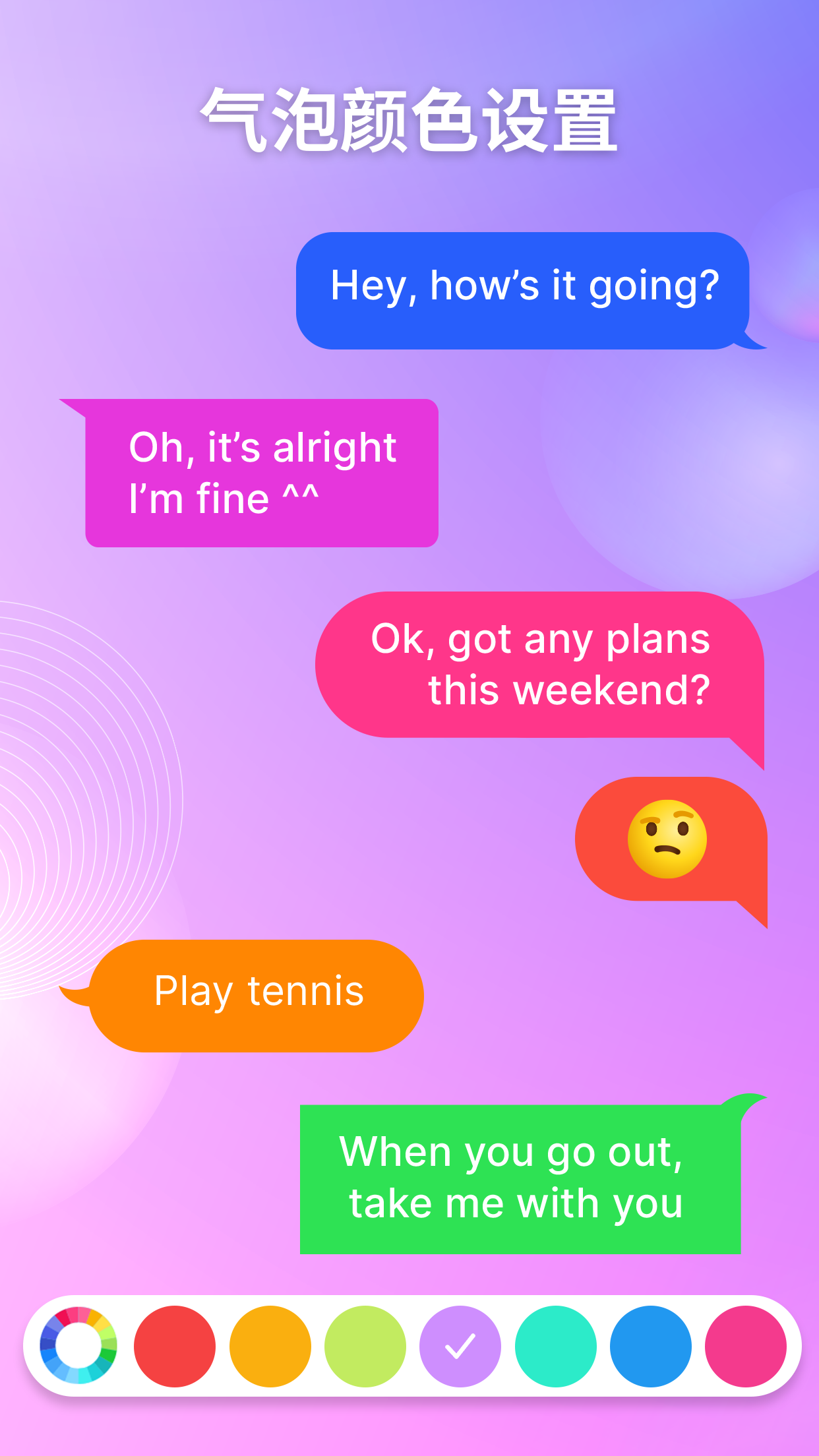 Messenger - Color SMS screenshot 3