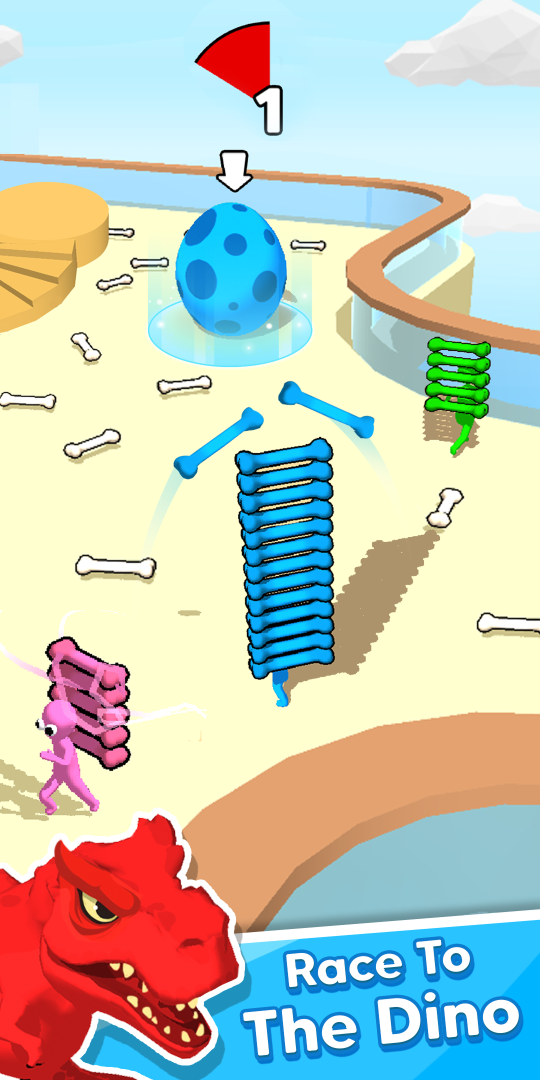 Dino Chaos: Crazy Race screenshot 1