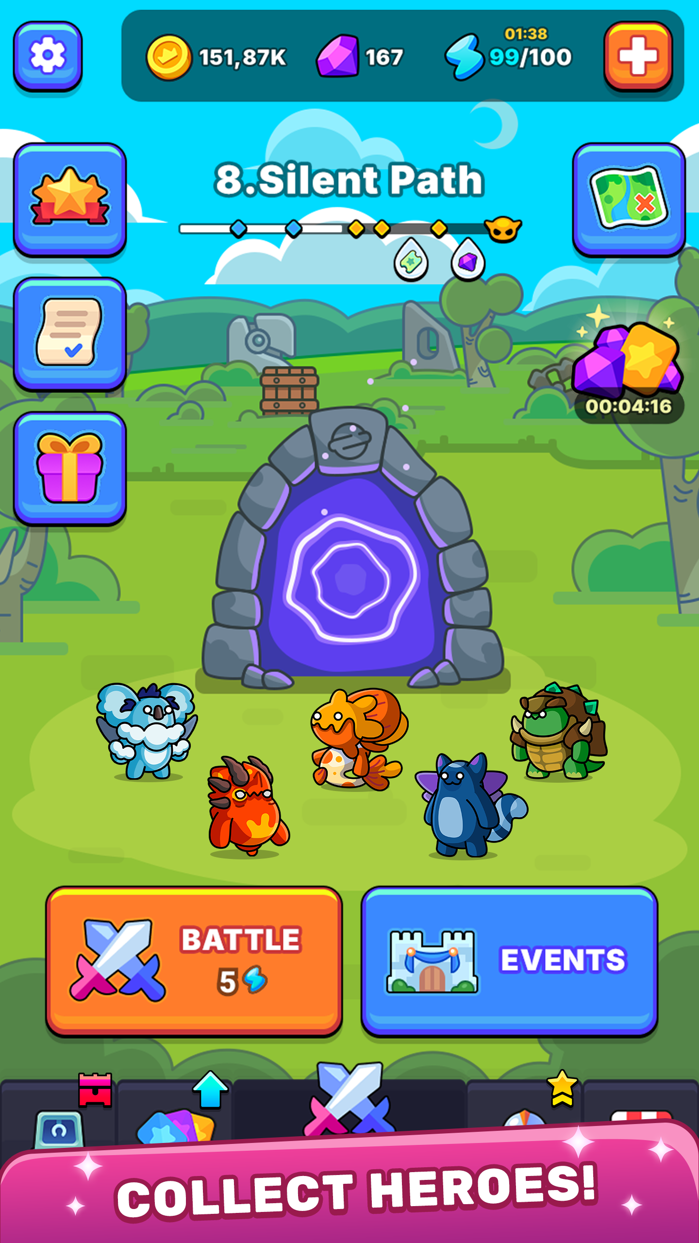 Roll & Wall: Idle Roguelike TD screenshot 5