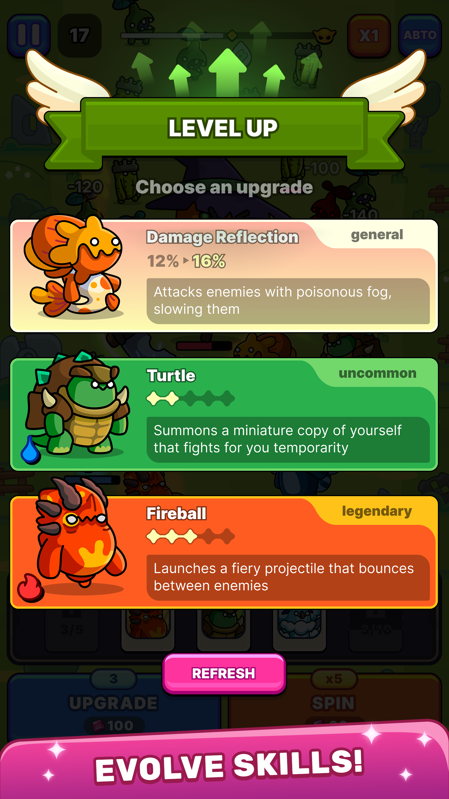 Roll & Wall: Idle Roguelike TD screenshot 2