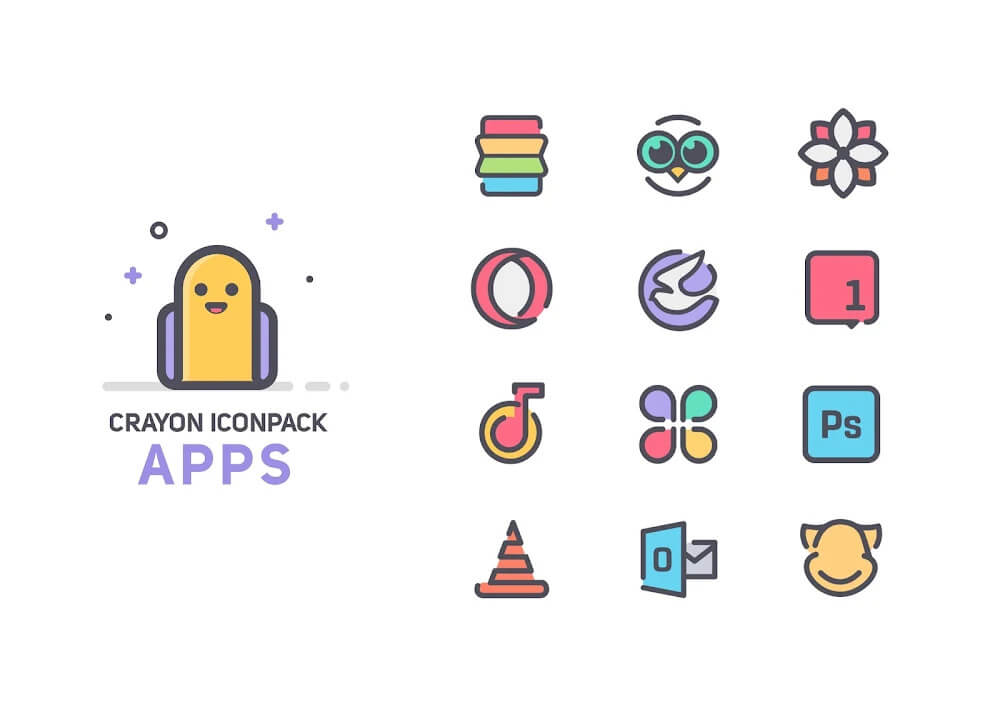 Crayon Icon Pack screenshot 4
