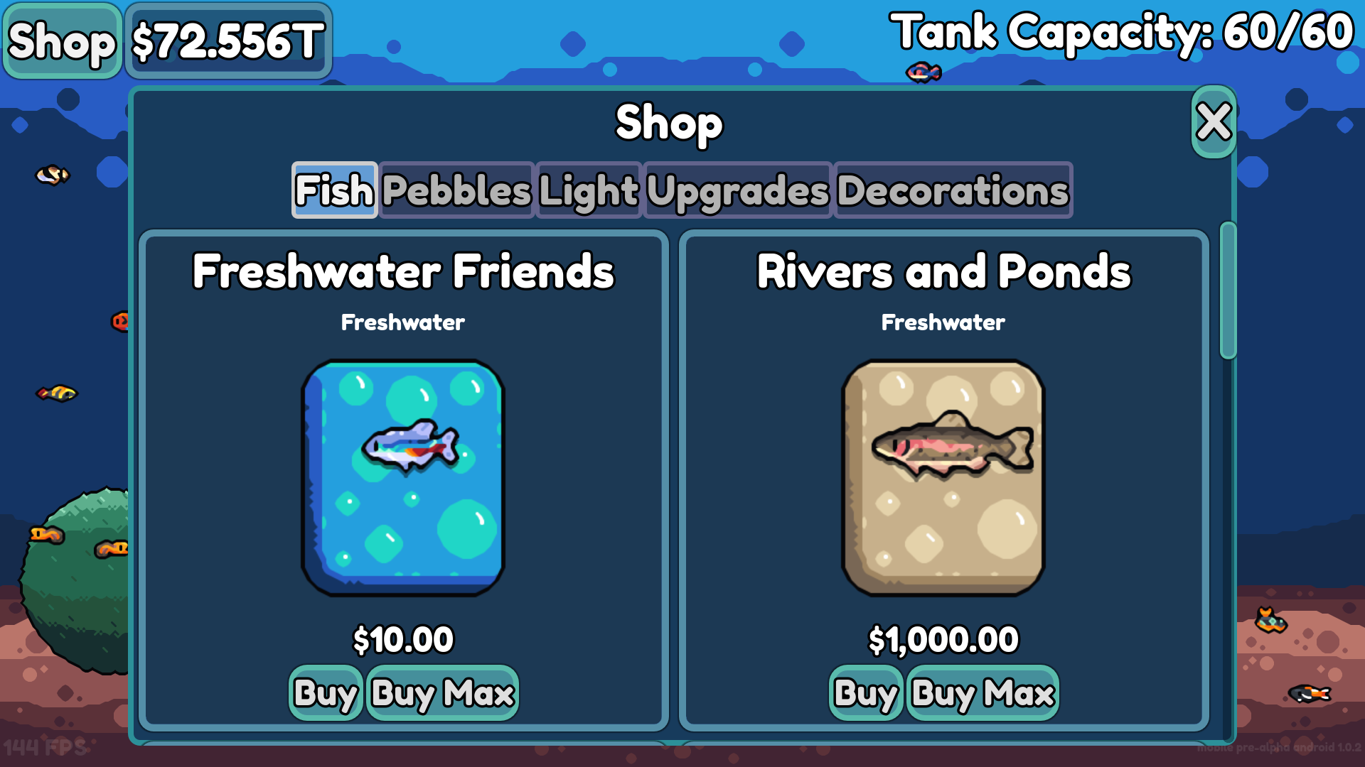 Chillquarium gameplay screenshot 1