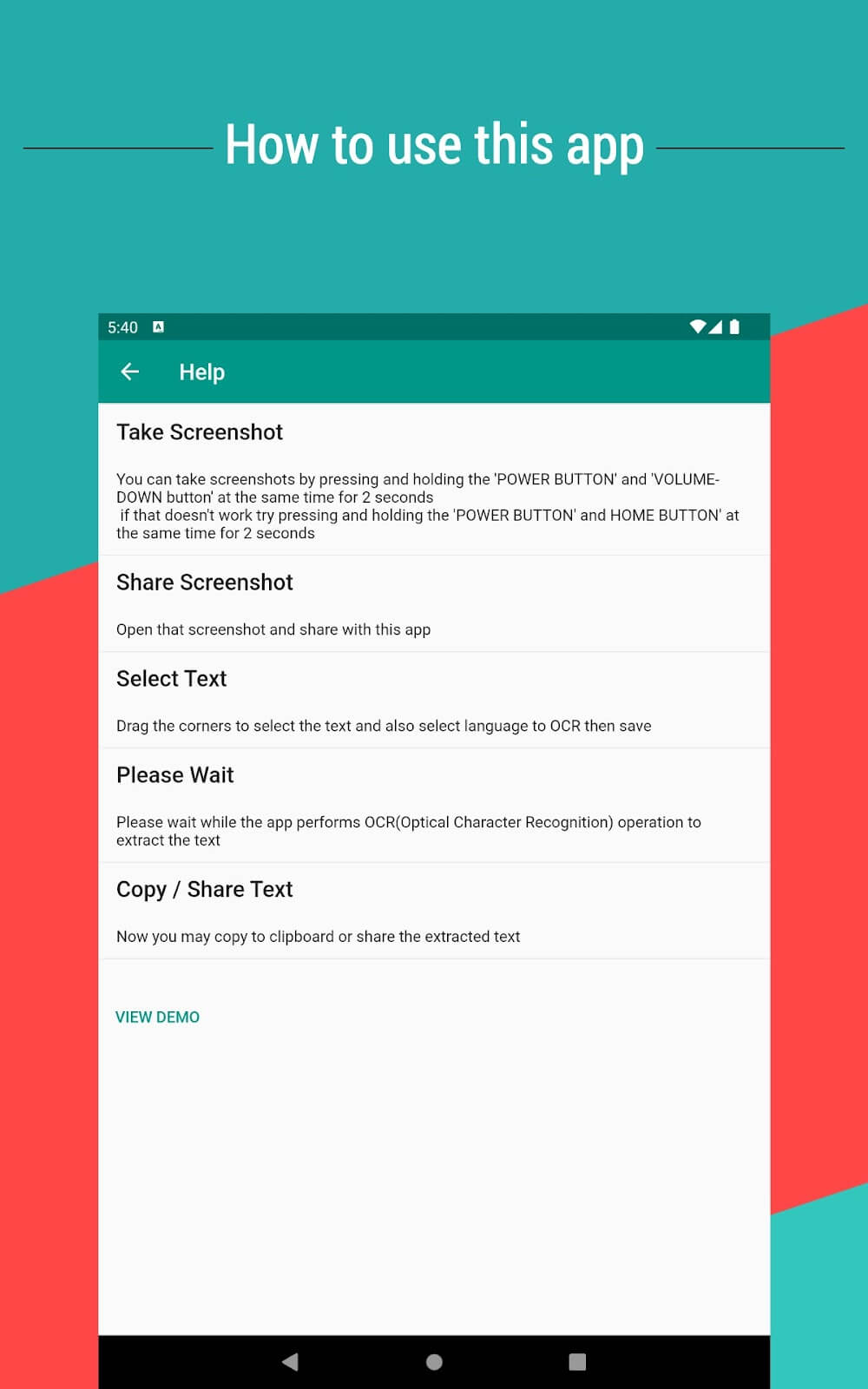 Copy Text On Screen Pro screenshot 5
