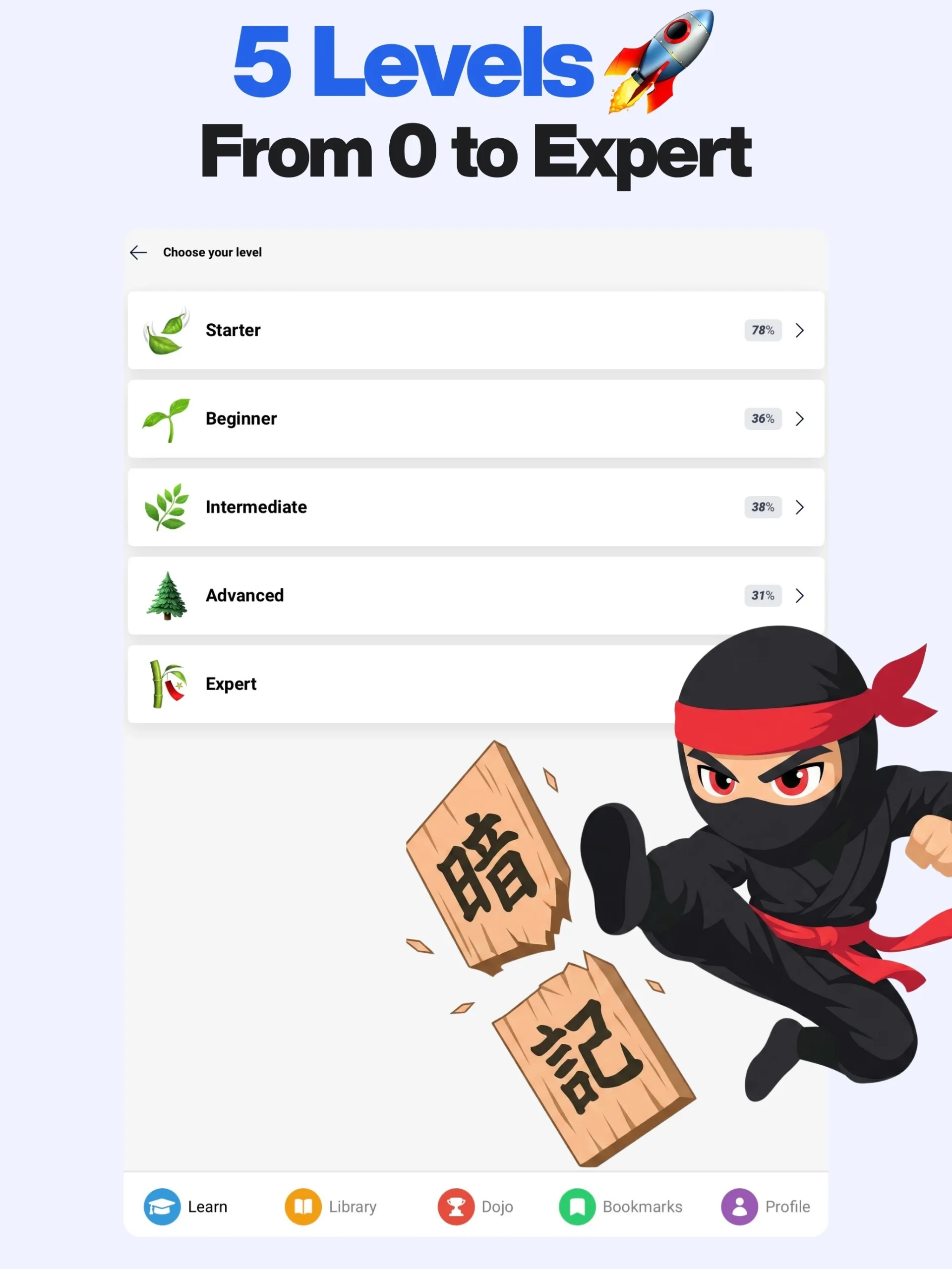 Shinobi: Read & Learn Japanese screenshot 1