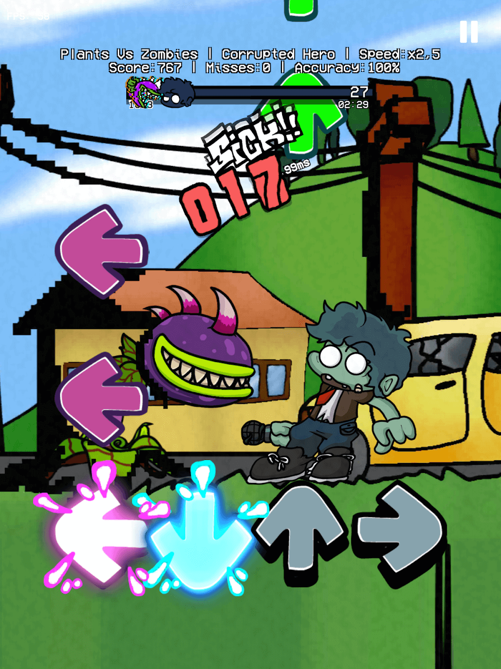 FNF Plants vs Rap Funkers gameplay screenshot 7