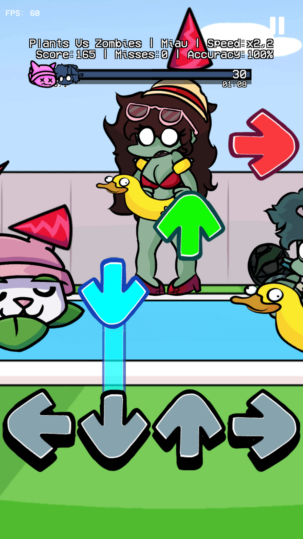 FNF Plants vs Rap Funkers gameplay screenshot 2