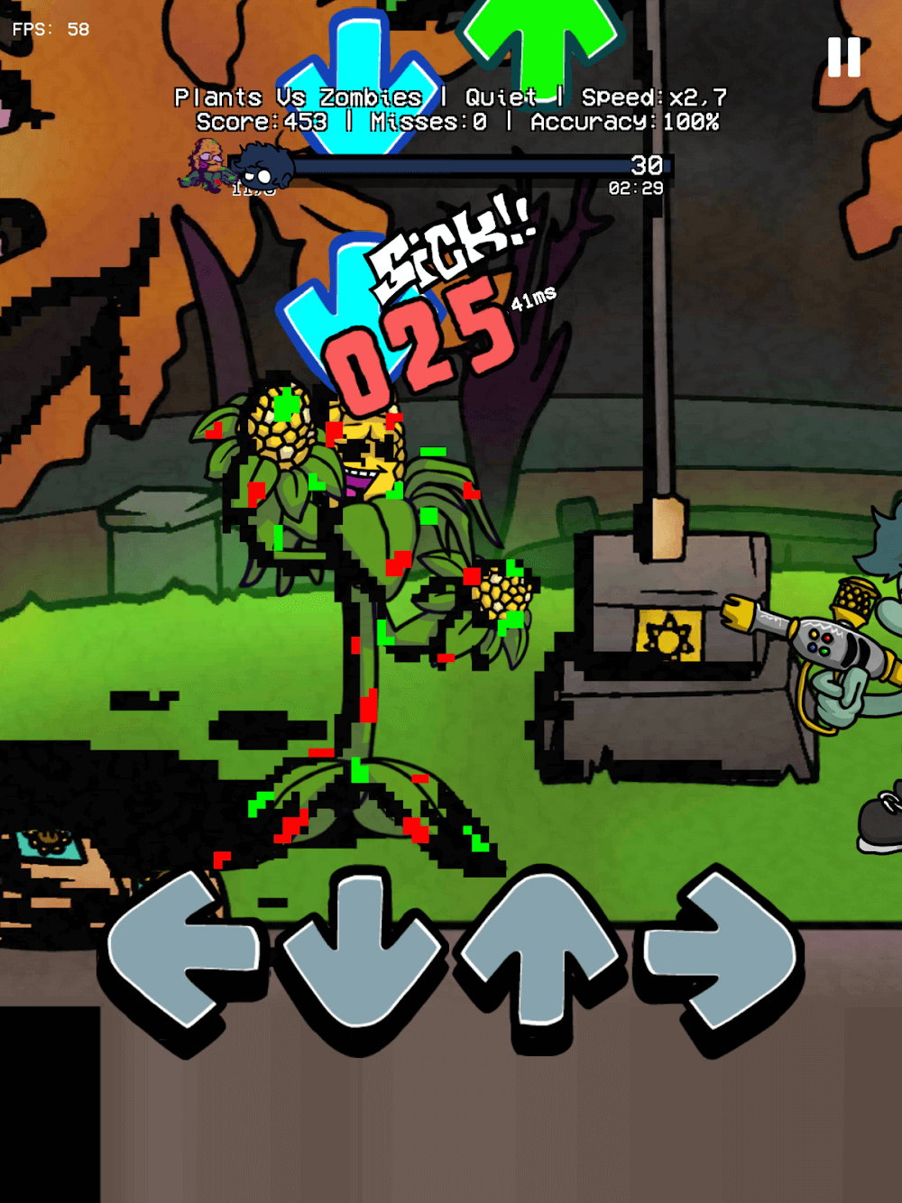 FNF Plants vs Rap Funkers gameplay screenshot 6