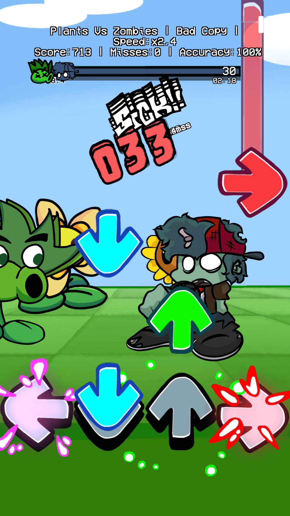 FNF Plants vs Rap Funkers gameplay screenshot 4
