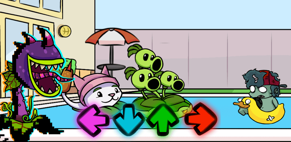 FNF Plants vs Rap Funkers gameplay screenshot 1