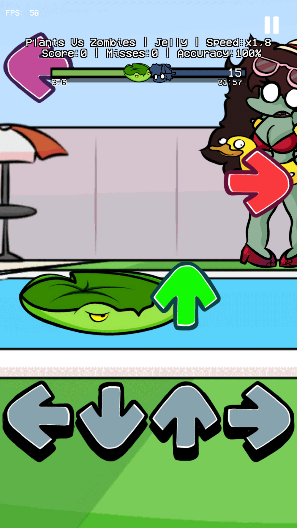 FNF Plants vs Rap Funkers gameplay screenshot 3