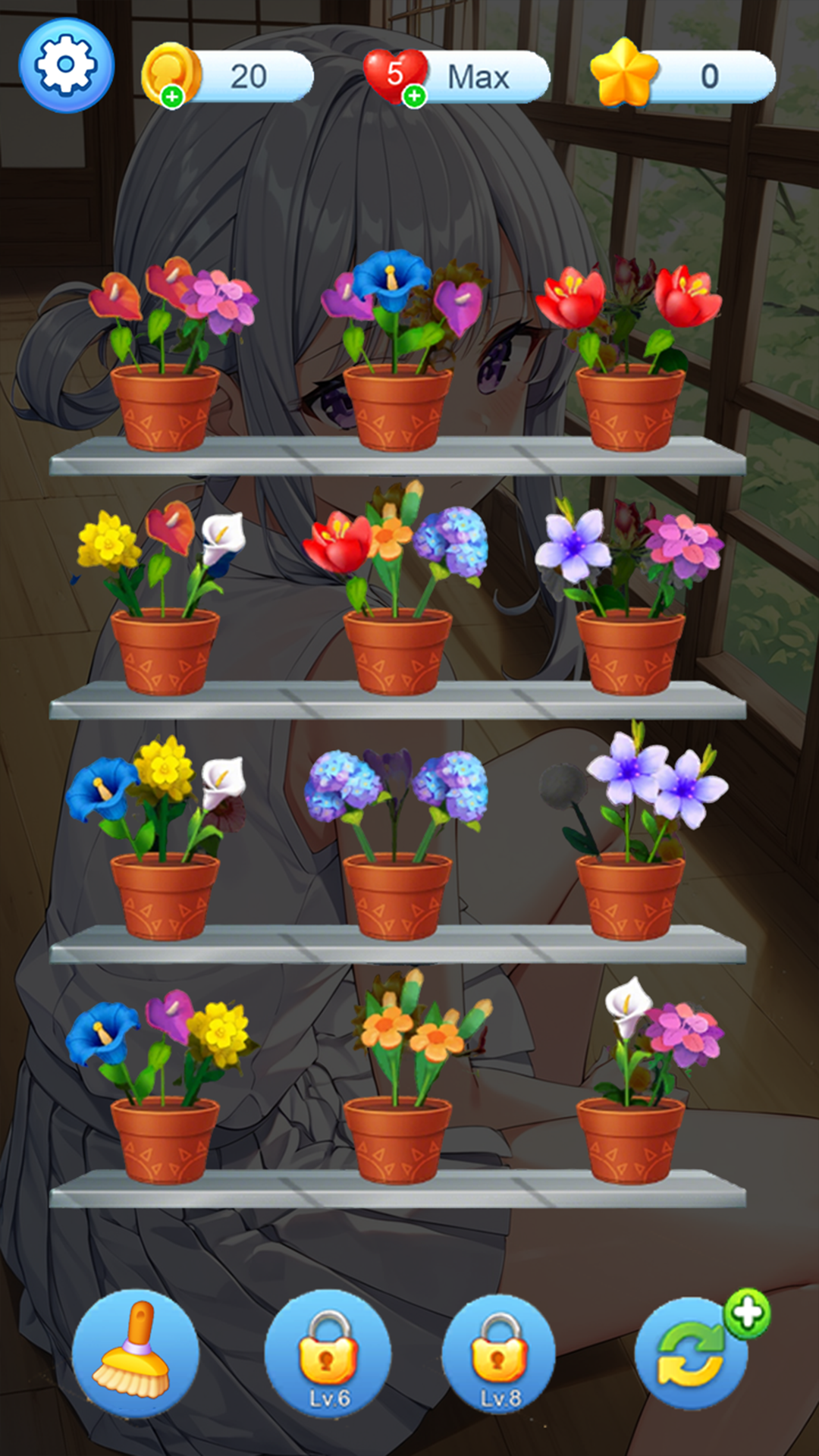 Flower Match: Anime Game screenshot 2