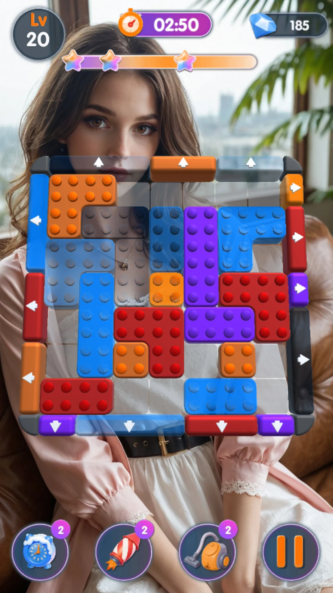 Lover Block Escape -Slide Away screenshot 1